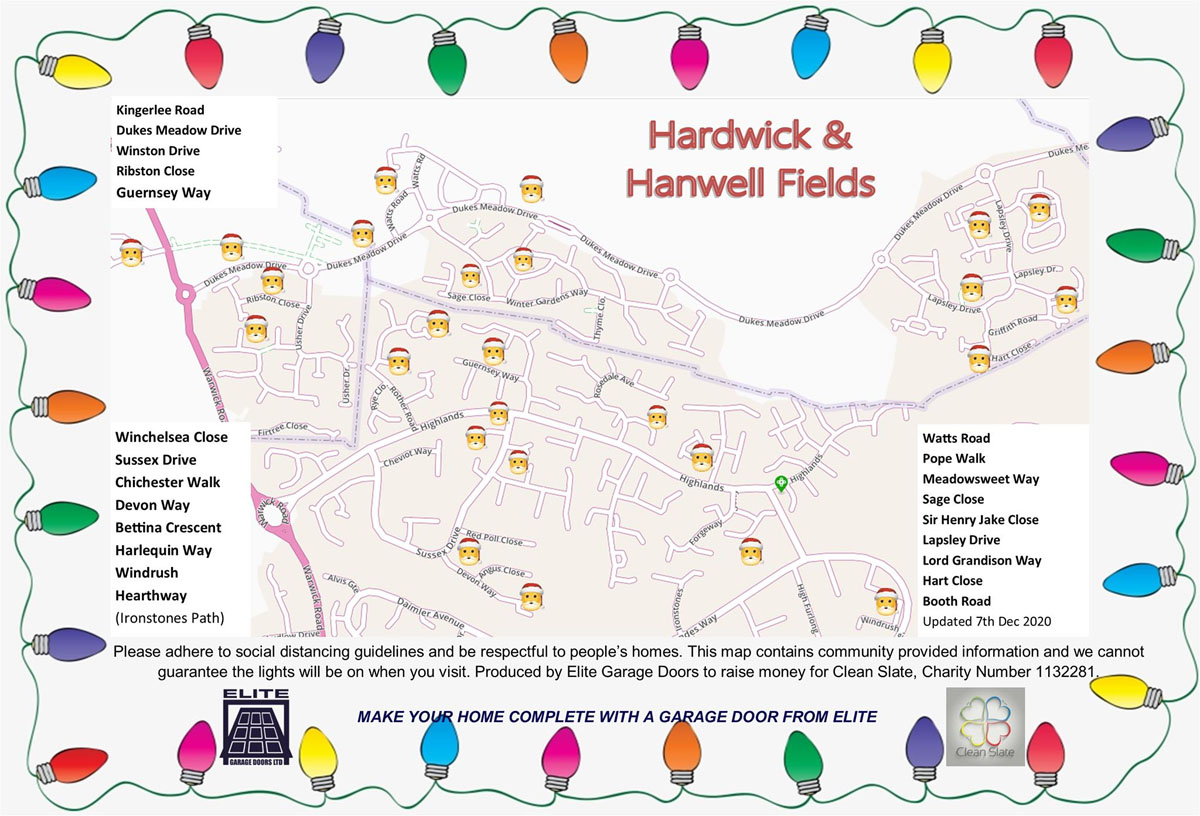 Christmas lights maps help you find the displays Banbury FM