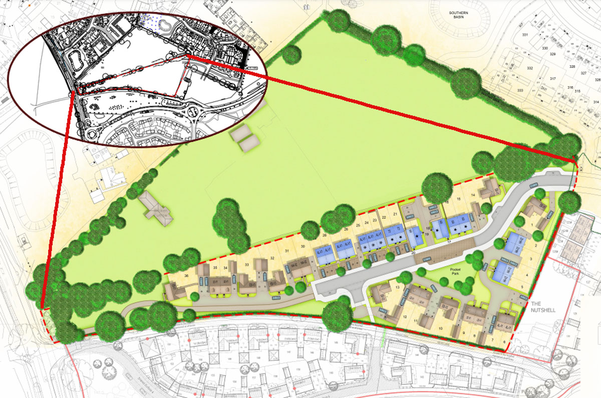 36 new houses north of Dukes Meadow Drive Banbury FM