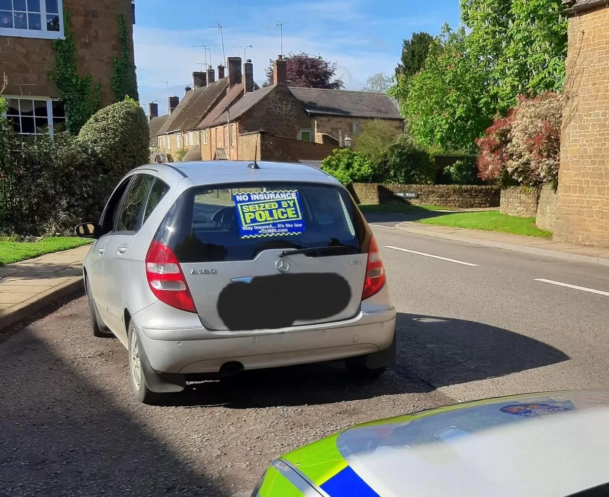 Vehicle seized in Bloxham Banbury FM