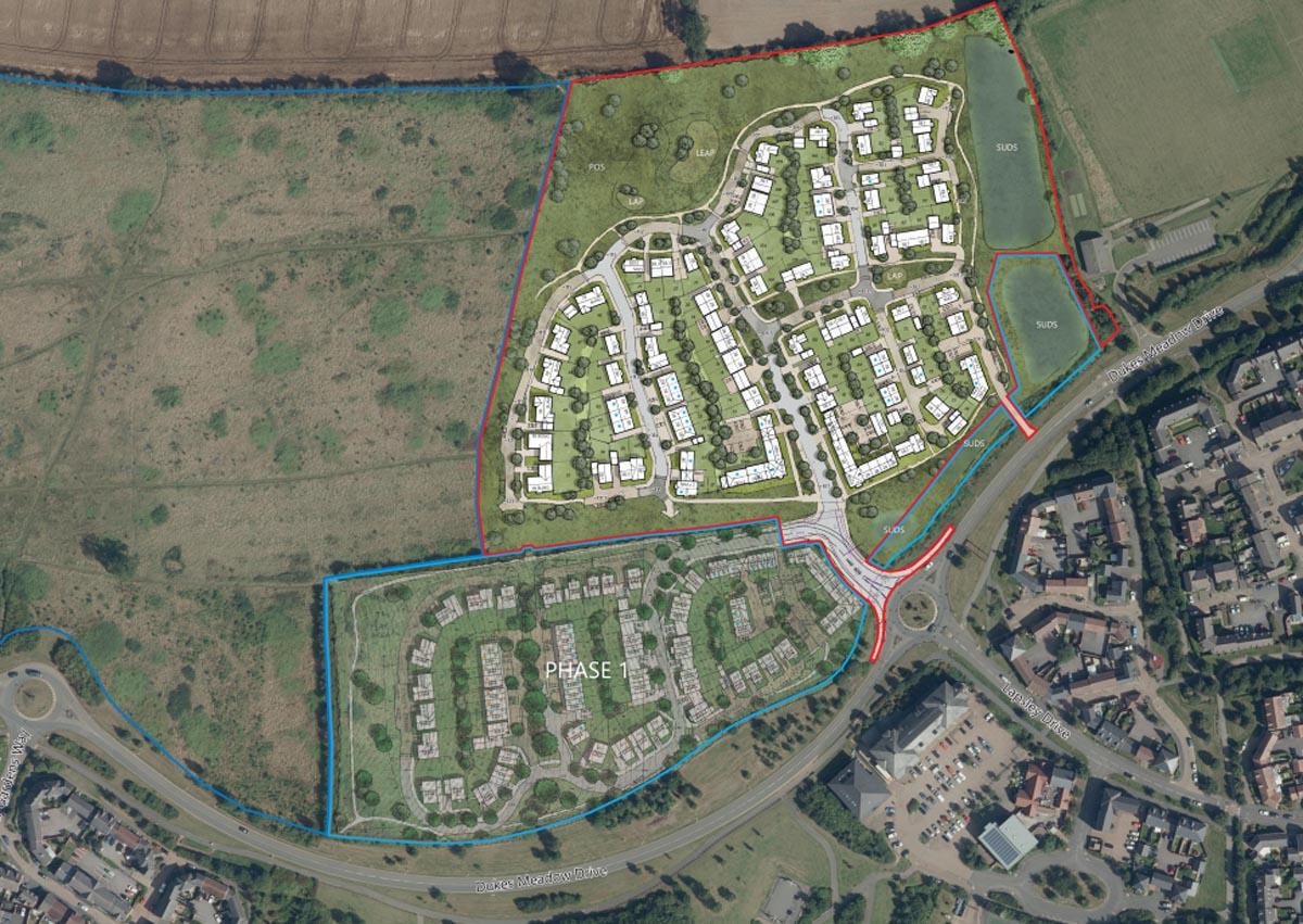 Developer submits revised plans for fields opposite Lapsley Drive 